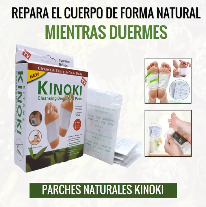 🔥 100 Parches Kinokis - ¡Elimina las toxinas de tu cuerpo a través de tus Pies!