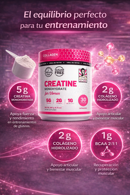 Creatina Monohidratada para Mujeres