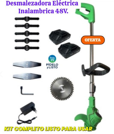 Desmalezadora Eléctrica Inalámbrica 48V 2bat