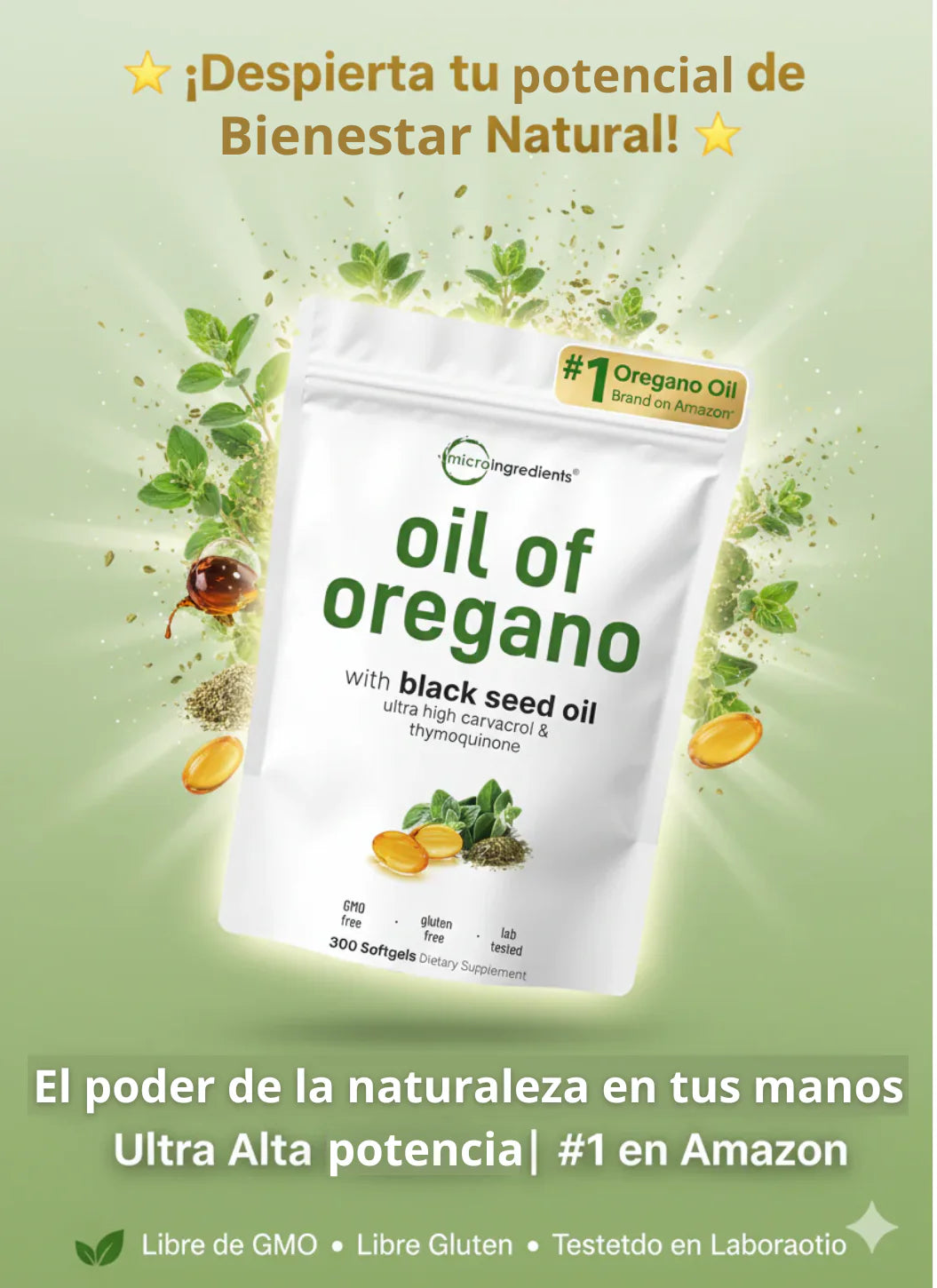 ACEITE DE OREGANO (60 Capsulas)