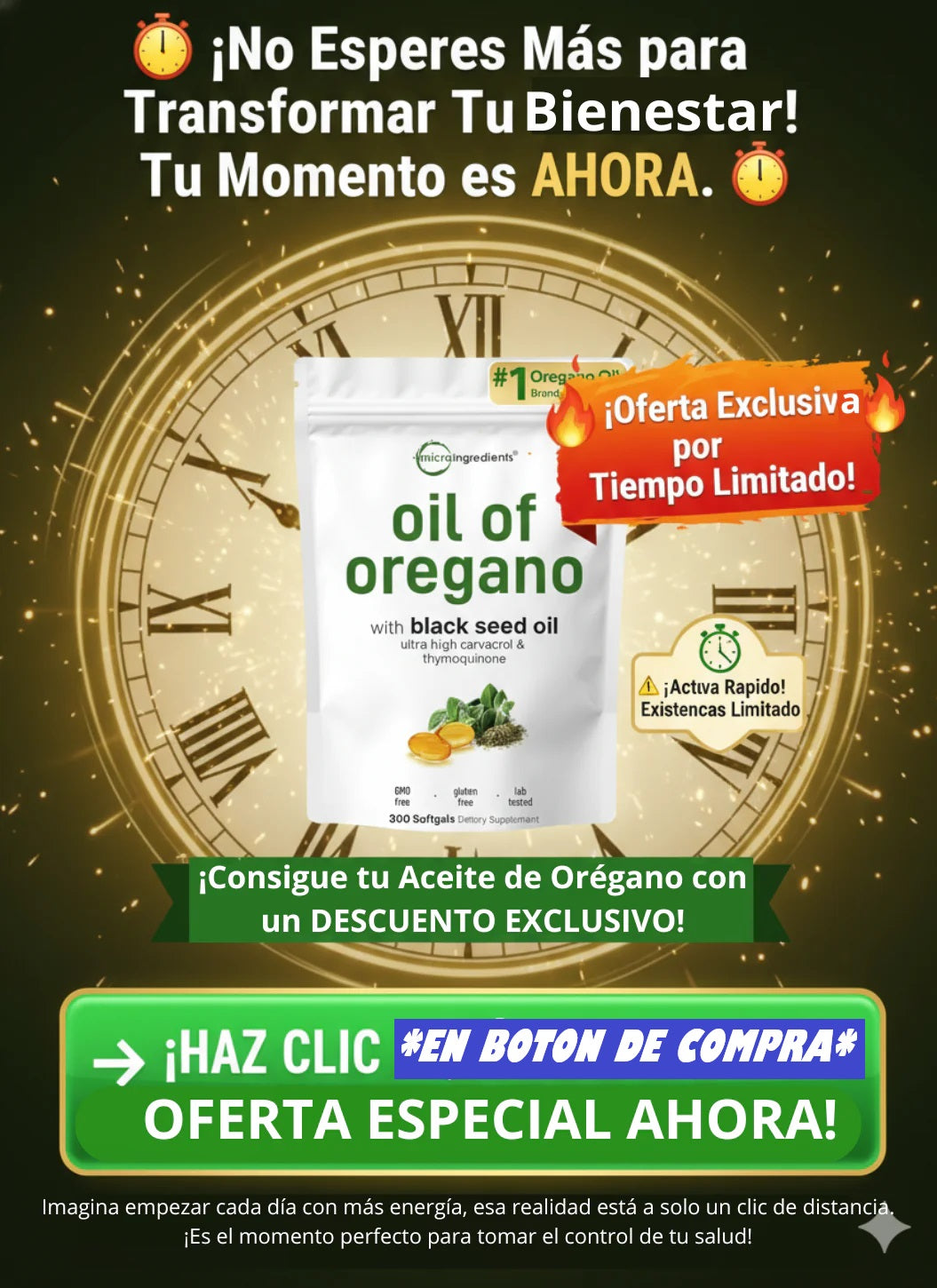 ACEITE DE OREGANO (60 Capsulas)