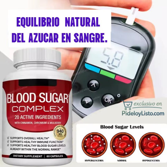 BLOOD SUGAR COMPLEX 20 Ingredientes (60 Cap)