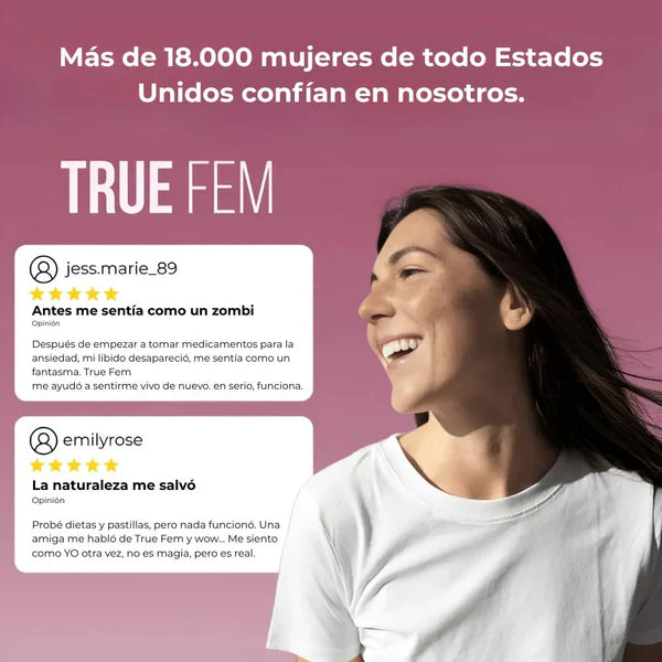 TrueFem Balance –  Equilibrio Hormonal y Bienestar Femenino (60 capsulas)