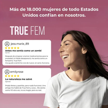 TrueFem Balance –  Equilibrio Hormonal y Bienestar Femenino (60 capsulas)