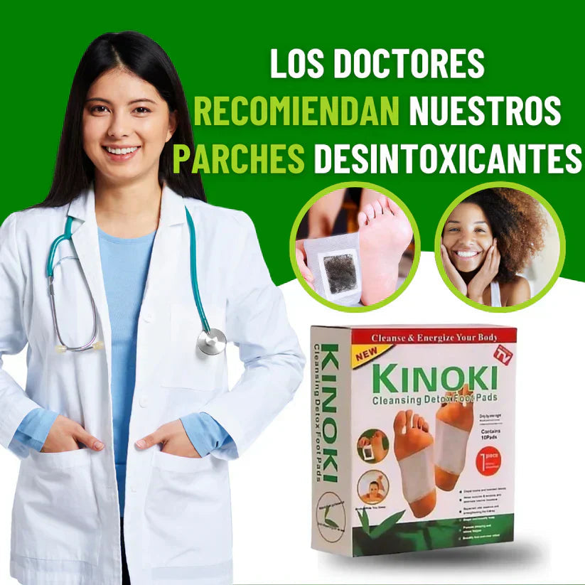 🔥 100 Parches Kinokis - ¡Elimina las toxinas de tu cuerpo a través de tus Pies!