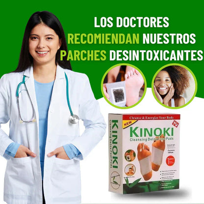 🔥 100 Parches Kinokis - ¡Elimina las toxinas de tu cuerpo a través de tus Pies!
