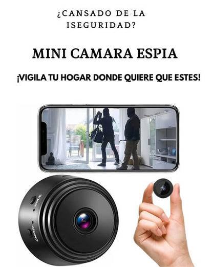 🔒 Mini Cámara de Seguridad WiFi Inteligente 1080P con Visión Nocturna
